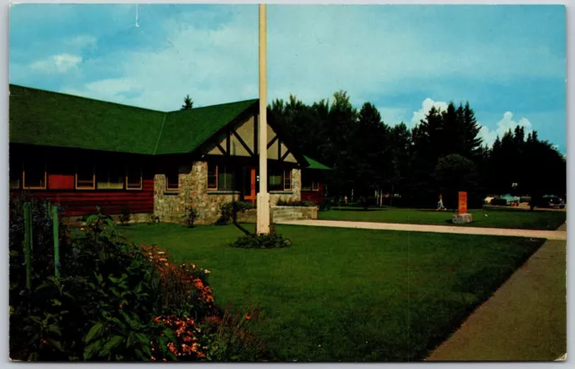 Postcard Manitoba Clear Lake Administration Building