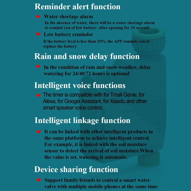 WATERING TIMER SMART Watering Timer Convenient Programming Hose Faucet