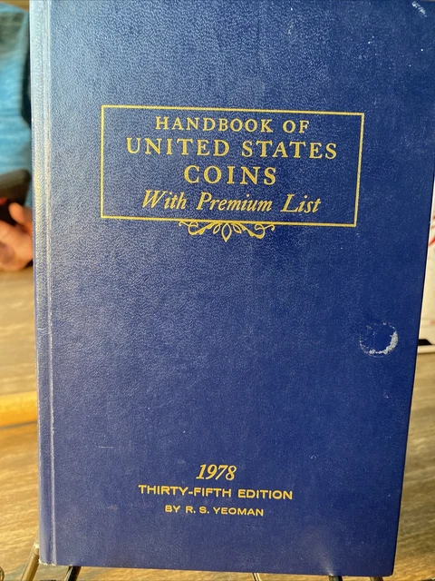 vintage 1978  Hndbook of United States Coins with Premium List