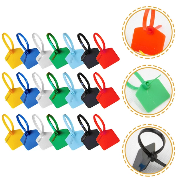 120pcs Étiquettes Cables Tags Marqueur Lignes d'étiquetage Tags Tags Zip liens a