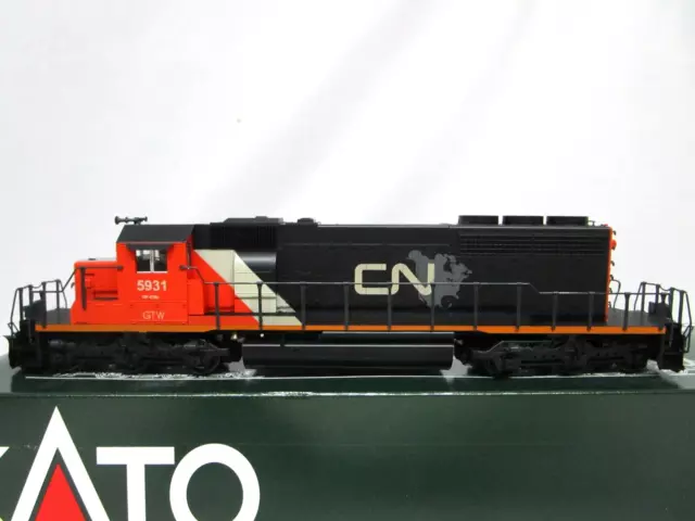 Kato HO Scale CN GTW Canadian National EMD SD40-2 Locomotive #5931 LN OB DCC Rdy