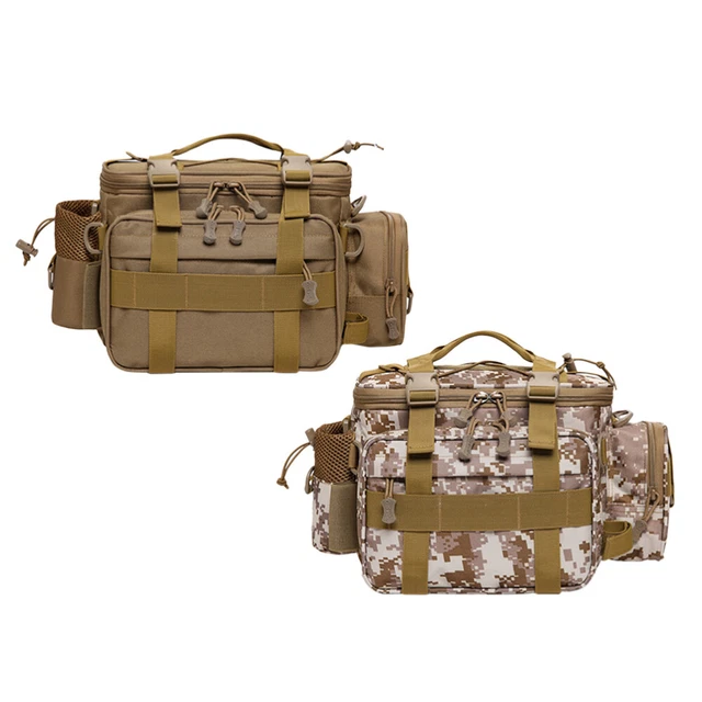 Sac de pêche portable en plein air Sac de taille multifonctionnel à côtés 2