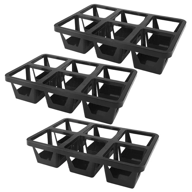 VASO FIORIERA QUADRATO CUBO MATHERIA IN PLASTICA CON RUOTE 40 CM