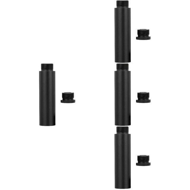Lot De 2 Rallonges Micro 5/8" + Adaptateur 3/8" Vers 5/8" – Tube Extension Support Microphone Aluminium