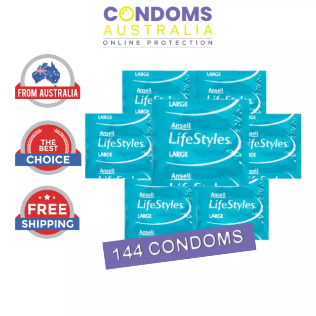 Ansell Lifestyles Large Condoms Bulk (140 Condoms) FREE SHIPPING 2