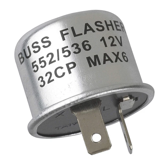 BUSSMANN NO.552 Automotive Flasher,12V,Silver