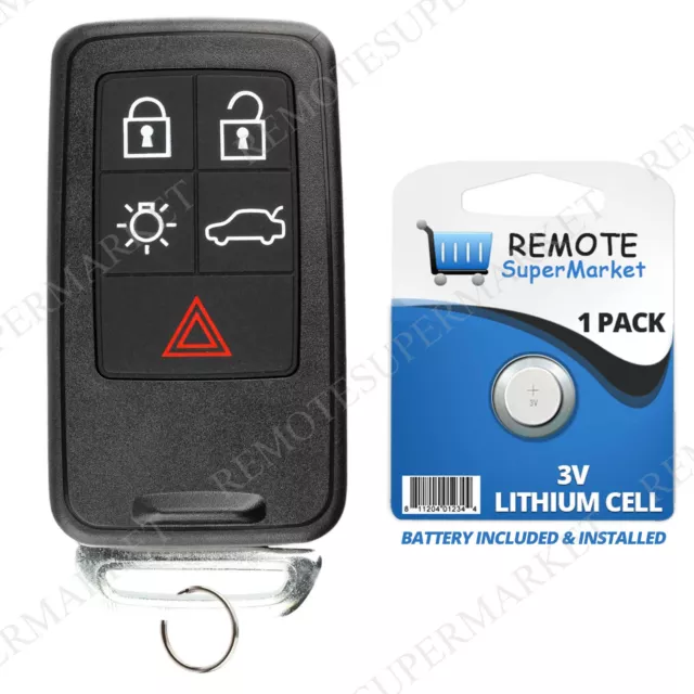 Replacement for Volvo 2010-2017 XC60 2008-2016 XC70 Remote Car Key Fob Entry