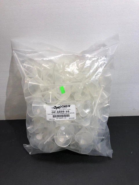 Chemglass OptiCHEM Filter Funnel Cone Shaped Disposable 20mL OP-6605-10 50/Pk