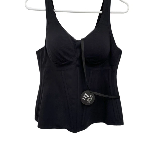NWT HONEYLOVE BOLDNESS Tank Body Contouring Black Size XL £63.14