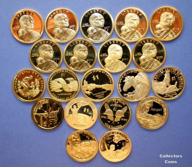 2000 - 2023 Sacagawea Native American 24 Coin S Proof Set