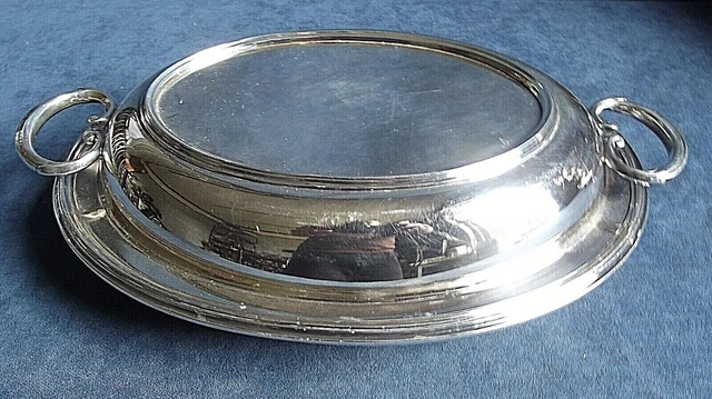 SUPERB 12" ORNATE ~ SILVER Plated ~ SERVING DISH ~ c1925