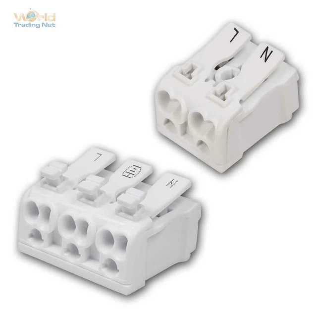 CTRICALVER Steckklemmen Set, 26 Stück – Wago-Style Klemmen Für Kabel, 0.08-4 Mm², Wiederverwendbar