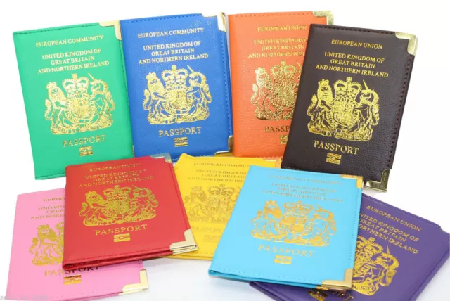 PASSPORT COVER New Passport Holder For UK & European PU Leather 2