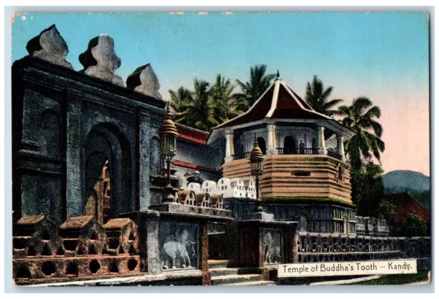 Kandy Sri Lanka Postcard Temple of Buddha's Tooth c1910 Unposted Antique