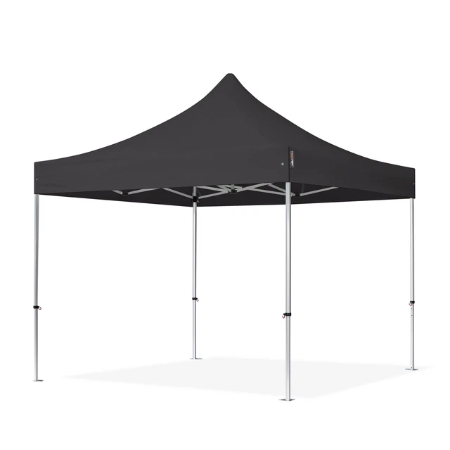 Alu Faltzelt Faltpavillon 3x3 schwarz Partyzelt Plane Sommerzelt Klapp