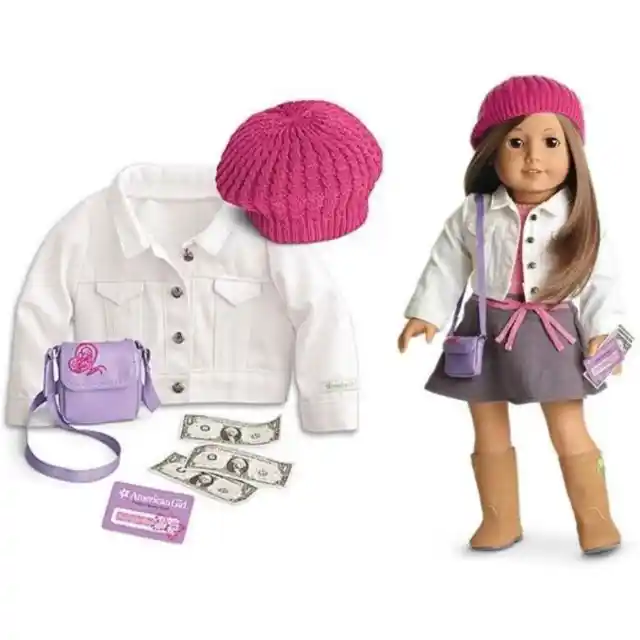 NEW American Girl 18” Doll Clothes TRUE SPIRIT ACCESSORIES Hat Purse Money Coat