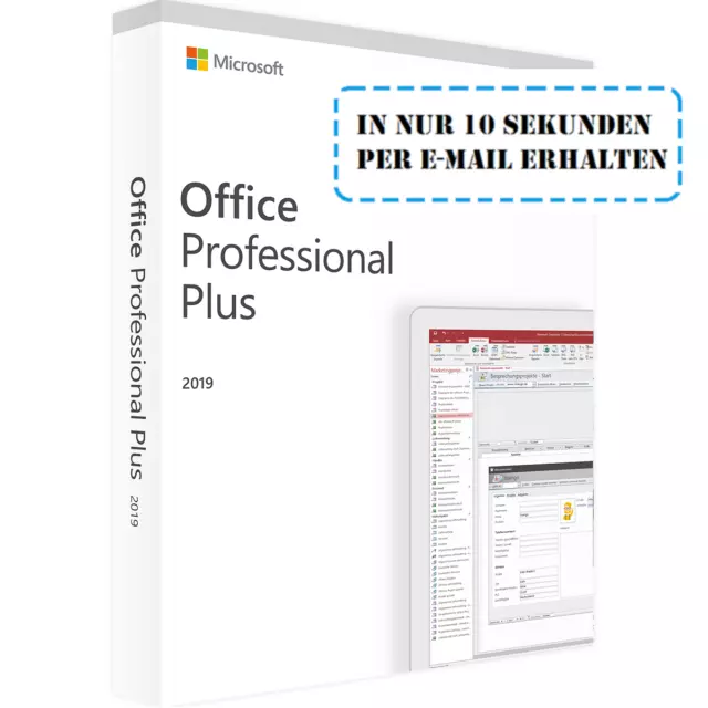 MS Office 2019 Professional Plus Sofort Download Key per E-Mail