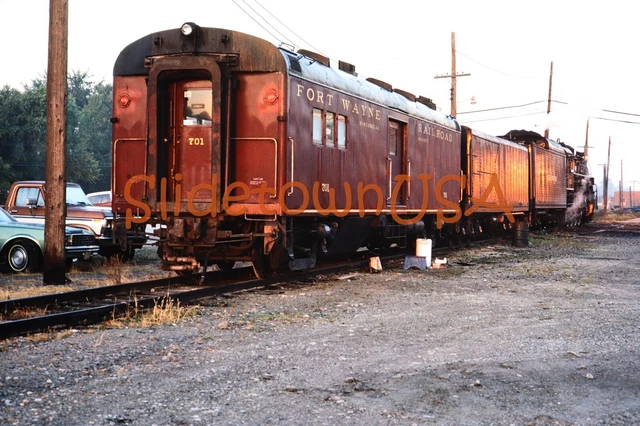 Vtg 1980's Original Photo Train Slide 765 Steam Engine Nickel Plate Road X2N037