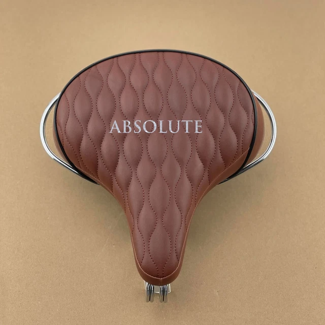 DIAMOND BROWN CRUISER Bicycle Saddle W/Crash Rail Vintage Schwinn Tank