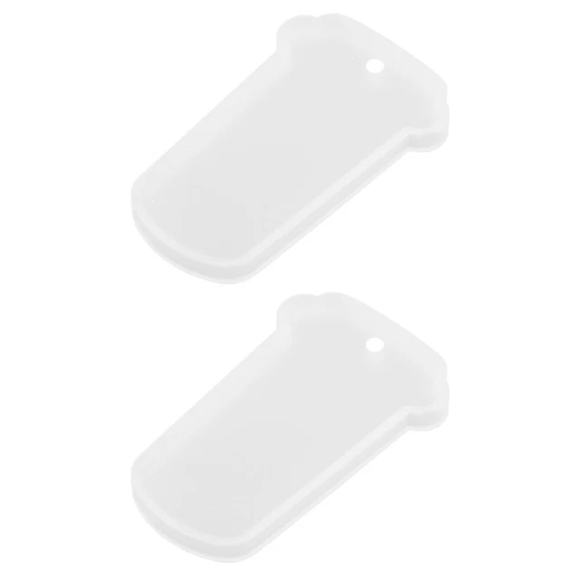 2 piezas Cadena Forma de silicona Colgar Forma de día Precio Día Forma de resina