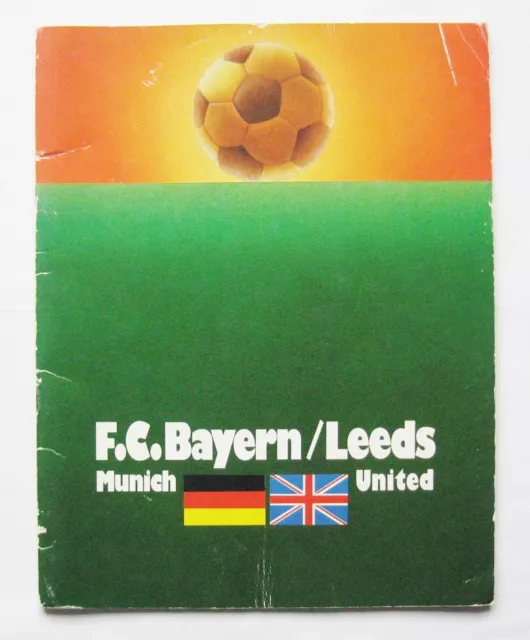 1975 European Cup Final BAYERN MUNICH v LEEDS UNITED *Good Condition Programme*