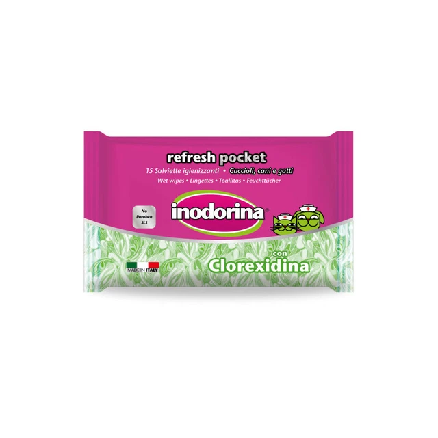 Inodorina toallitas refresh clorhexidina pocket 15 und