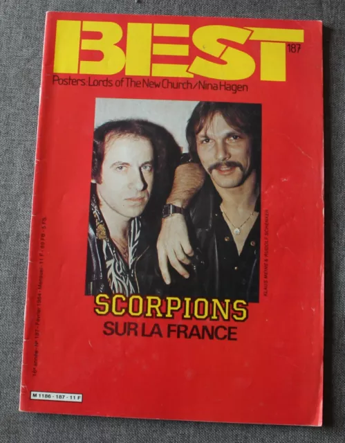 Magazine Best 187 - Scorpions Judas Priest Charlelie couture Little Bob ect ...