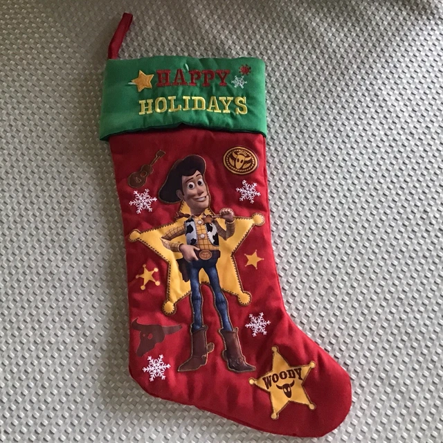 TOY STORY KIDS Christmas Colorful Stocking WOODY Disney Cowboy Pixar