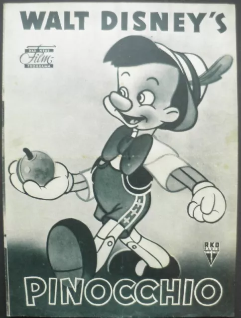 Filmprogrammheft  Pinocchio  1940