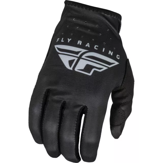 NEW Fly Racing Lite Black/Grey Motocross Dirt Bike Gloves