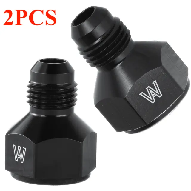 2PCS 8AN Female to 6 AN Male Flare Reducer Fitting Fuel Cell Bulkhead Adapter