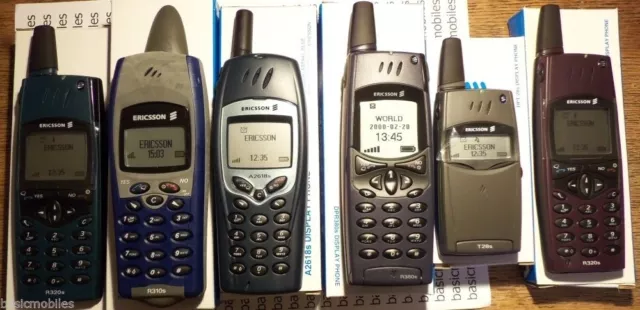 6 X Ericsson Dummy RETRO Display Mobile Phones  R320s/R310s/A2618s/R380s/T28s