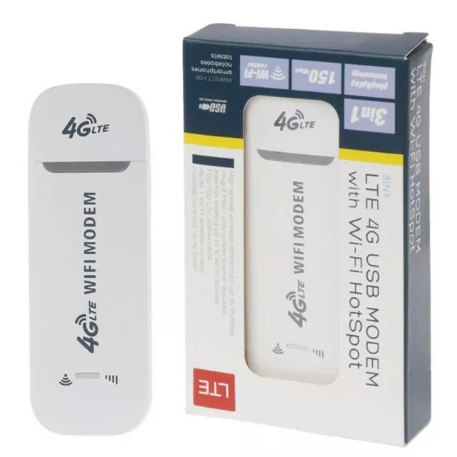 Débloqué 4G LTE USB Routeur sans fil mobile Wifi Hotspot Emplacement pour SIM