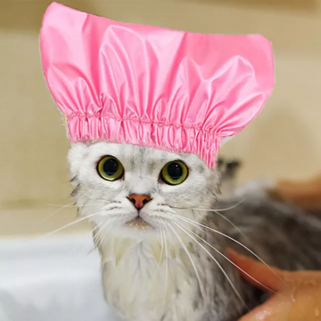 Sombreros para mascotas sombreros para perros gorro de ducha impermeable ducha para gatos sombrero ducha