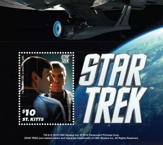 Saint Kitts 2016 - Star Trek - Souvenir Sheet - Scott #942 - MNH