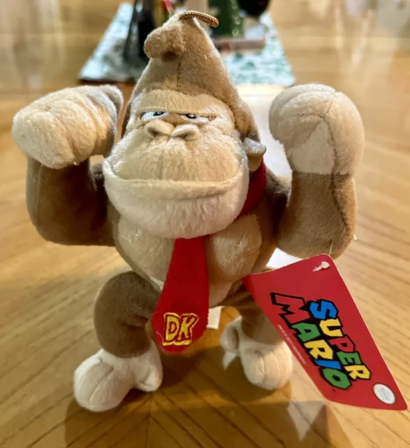 NWT Nintendo Super Mario Bros Donkey Kong Plush 2017 Stuffed Toy 8” U9