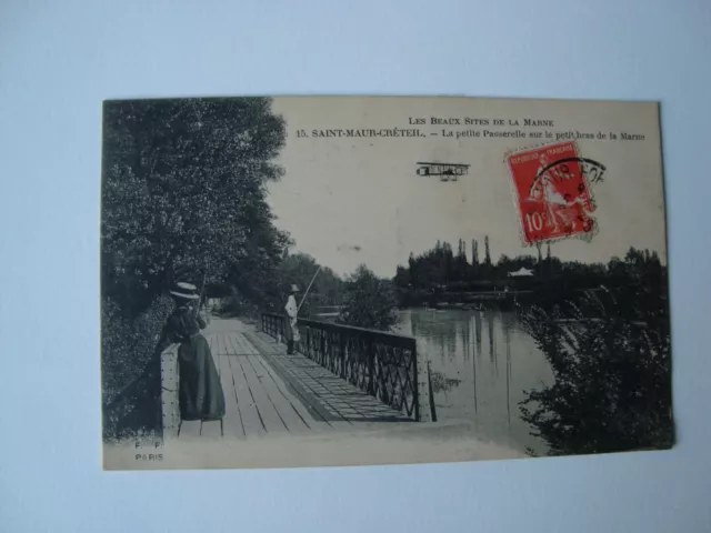CPA - (94) - Saint-Maur / Créteil - Petite Passerelle sur la Marne - 1906