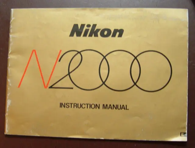 Manual de instrucciones para Nikon N2000