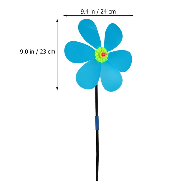 5pcs Sunflower Windrad Outdoor Windräder Wind Hof Garten Rasen Windrad 2