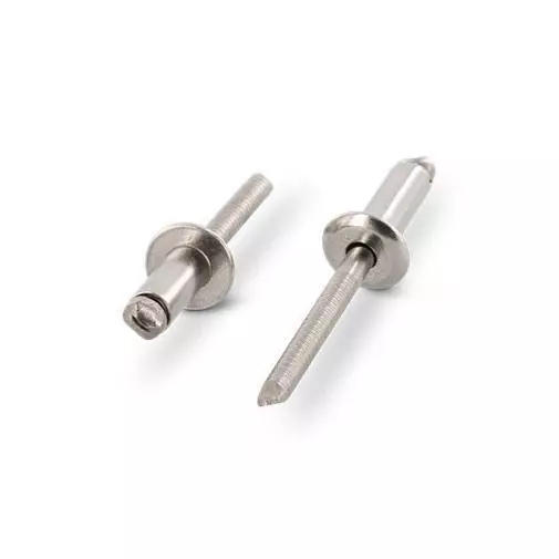 RIVETS AVEUGLES POP INOX A4 AISI 316 - 4 x 8 MM - SACHET 500 RIVETS