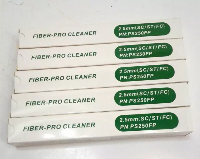 Fiber-Pro Cleaner PS250FP  1 Click Optic Fiber Cleaner Pen 2.5mm FC/SC/ST  5 Pk
