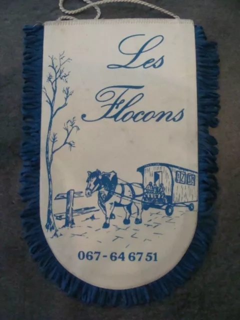 Fanion - "Les Flocons" - Ittre - Belgique - Club du Cheval de trait - Attelage
