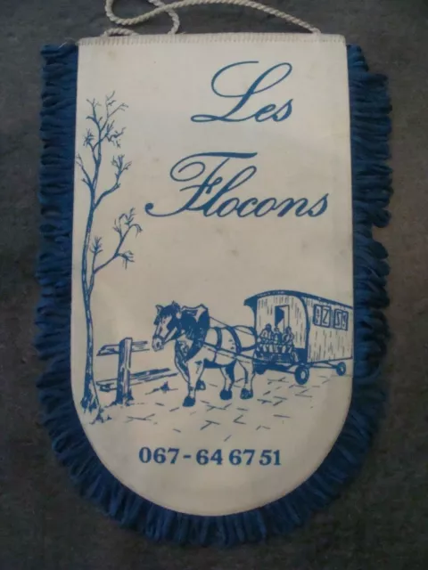 Fanion - ""Les Flocons"" - Ittre - Belgium - Club du Cheval de trait - coupling