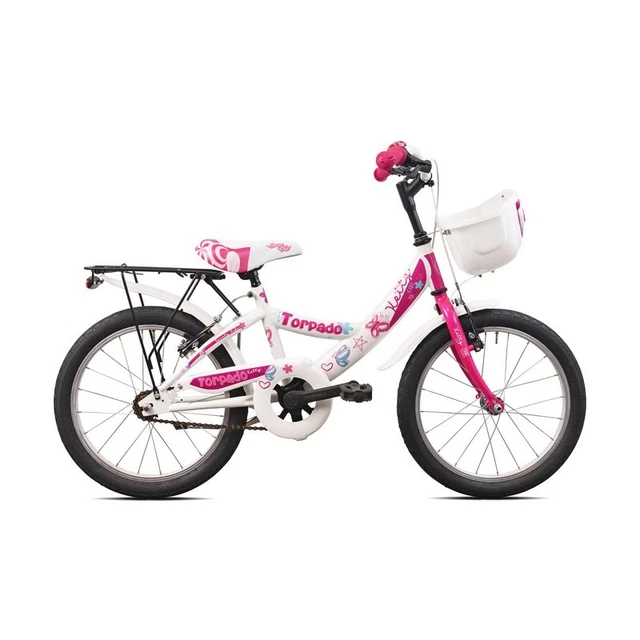 Vélo enfant 16 pouces 4-6 ans blanc et rose btwin - Vélos
