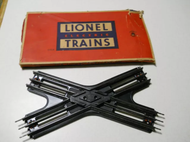 Lionel No 020X O Gauge 45 Degree Crossover Train Track Vintage Trains box 020