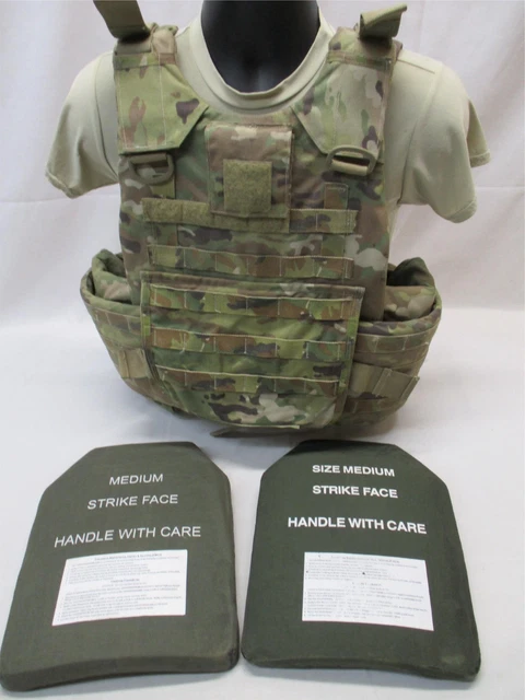 Gen 4 Bulletproof Vest Multicam Plate Carrier Medium Ocp Body Armor Level Iii-A