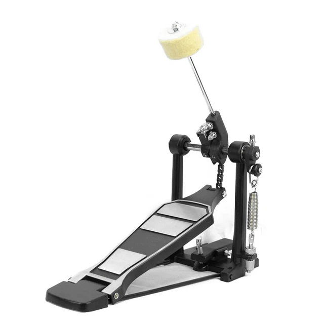 Drum Pedal with Drum Wool Beater Aluminium Alloy Singles Drum Pedal Drum N2H7
