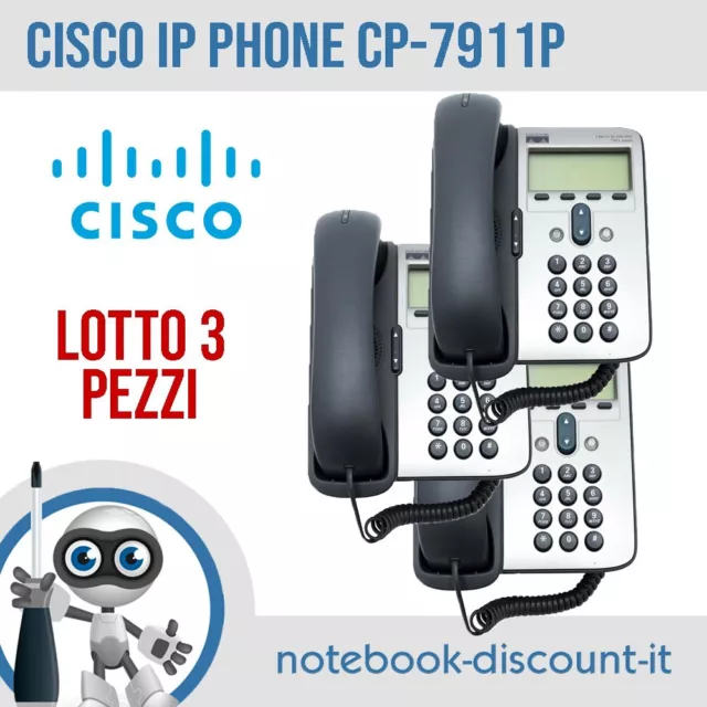Cisco IP Phone 7911 Series CP-7911P Voip PoE Phone *LOTTO DA 3 PEZZI*