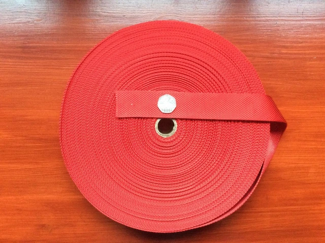 Very Strong Nylon Webbing Red 40mm x 1mm x 2m Belts Bags Upholstery, Towing, New