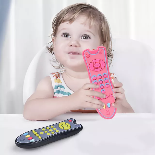 Simulation Baby Sensory Toys 3 Language Modes Interactive TV Remote Control Toy